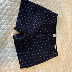 GAP Dark Blue Patterned City Shorts